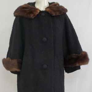 Berroco Lady Stanley Vintage Wool & Mink Coat